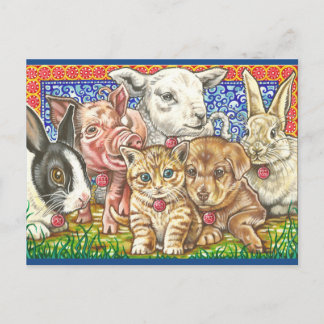 'Pet; Food.' Postcard