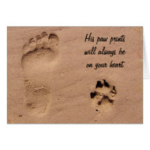 Pet & Footprint in the Sand