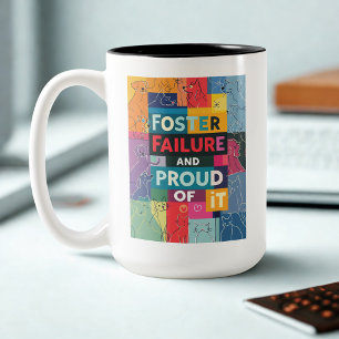Pet Foster Fail Humour Dog Mom Two-Tone Coffee Mug