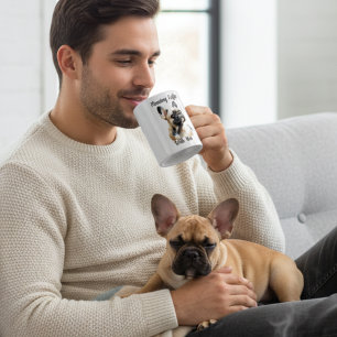 Pet French Bull Watercolor Personalize Mug