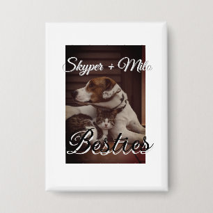 Pet friends besties add name pet photo animal love