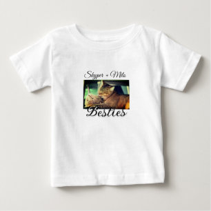Pet friends besties add name pet photo animal love baby T-Shirt
