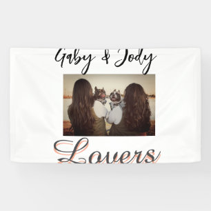Pet friends besties add name pet photo animal love banner