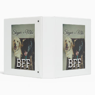 Pet friends besties add name pet photo animal love binder