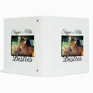 Pet friends besties add name pet photo animal love binder