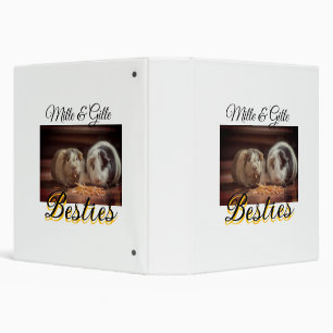 Pet friends besties add name pet photo animal love binder