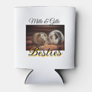 Pet friends besties add name pet photo animal love can cooler