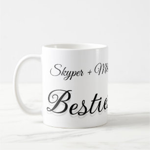Pet friends besties add name pet photo animal love coffee mug