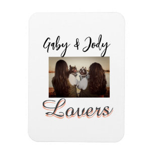 Pet friends besties add name pet photo animal love magnet