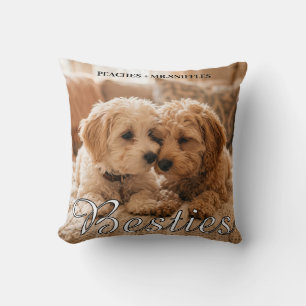 Pet Friends Dog Dad, birthday gift for dad Throw Pillow