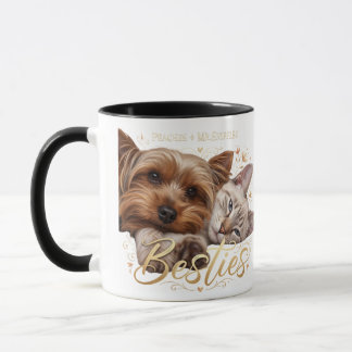 Pet Friends Dog Dad Cat Mom Mug