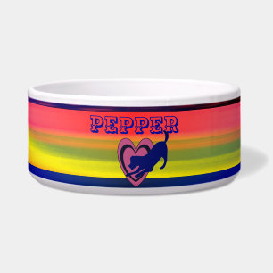 Pet Fun - Ring of Colour- Abstract Pet Bowl
