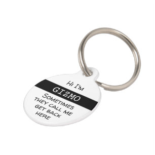 Pet Funny, Customize Pet Tag