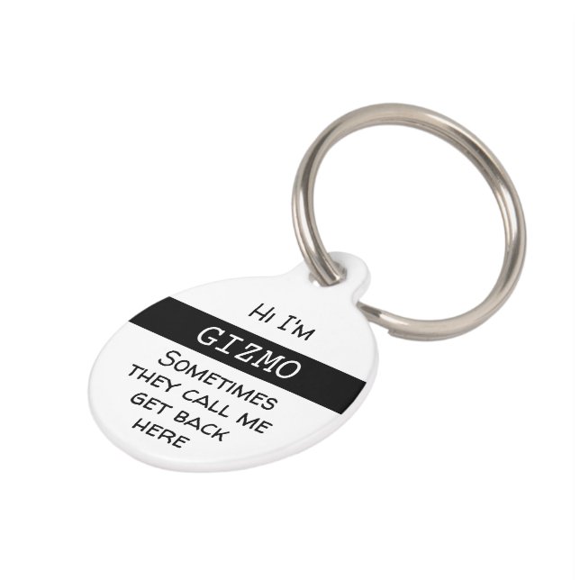 Pet Funny, Customize Tag (Side)