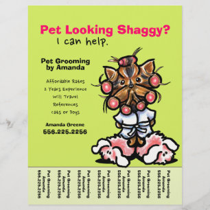 Pet Groomer Dog Grooming Personalized Tear Sheet