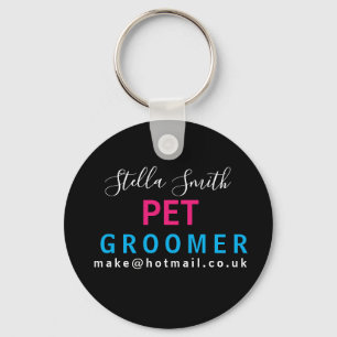 PET groomer, dog walker,  designer artist Keychain