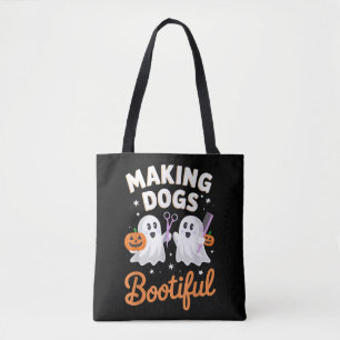 Pet Groomer Funny Halloween Making Dogs Bootiful Tote Bag