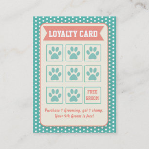 Pet Groomer Loyalty Card - Personalizable