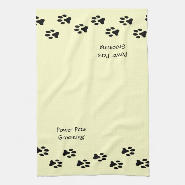 Pet Groomer Personalized Towel (Vertical)