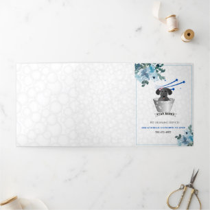 Pet Groomer Promotional Tri-Fold Card