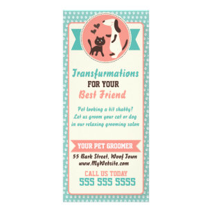 Pet Groomer Rack Card - Personalizable