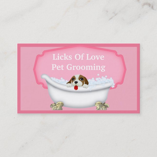 Pet Grooming Business Card (Front)