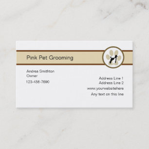 Pet Grooming Business Cards