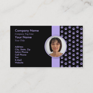 Pet Grooming PawPrint Appointment Card