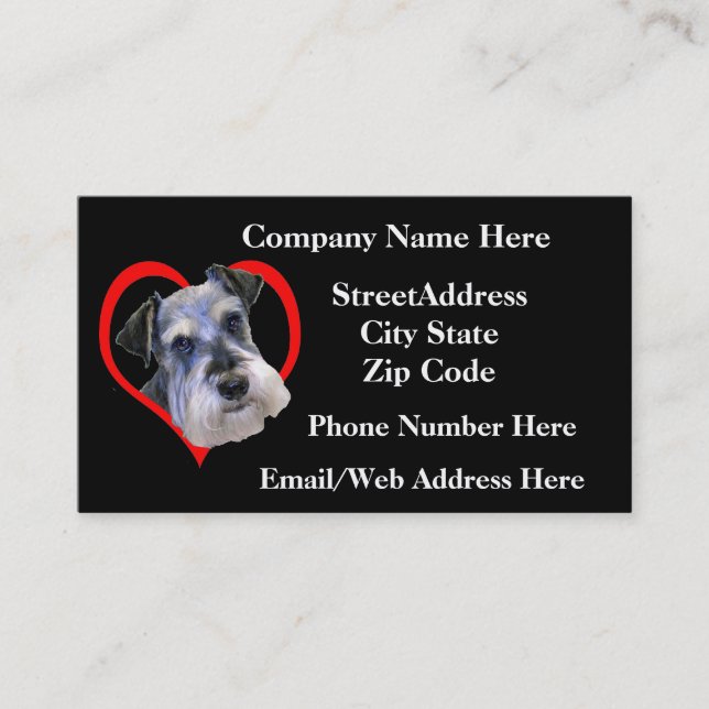 Pet Grooming Sample 8 Business Card (Front)