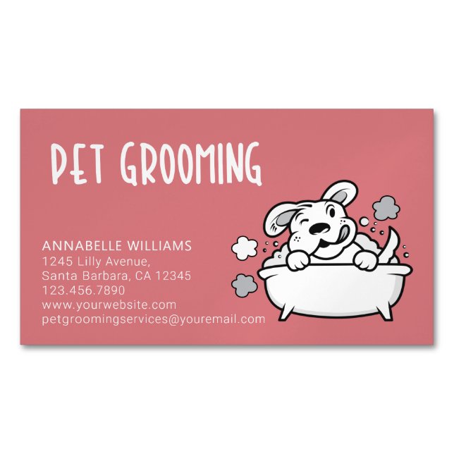 Pet Grooming Services  Business Card (Front)