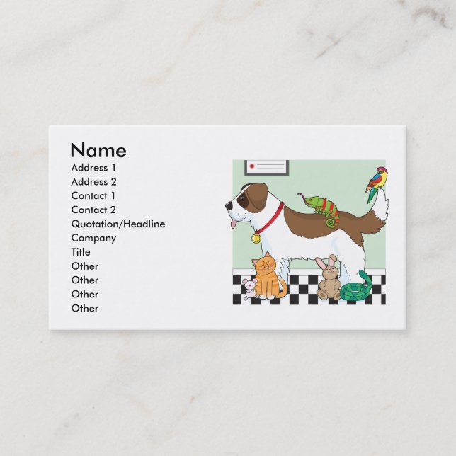 Pet Group Business Card (Front)