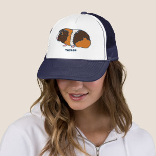 Pet Guinea Pig Illustration Personalized Trucker Hat