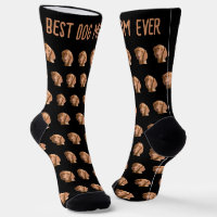 Pet Head Photo Black Pattern Best Dog Mom Ever