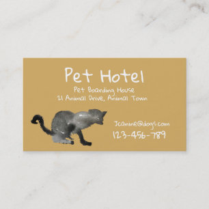 Pet Hotel boarding kennel professional Business Ca Card