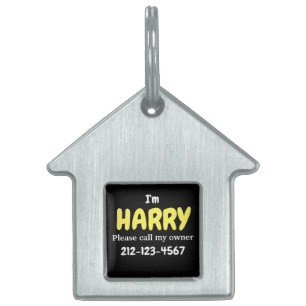 Pet house shaped pet tag
