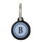 Pet ID Tag -Black & Blue Monogram