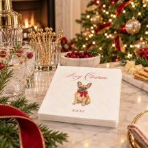 Pet Image French Bulldog Christmas Cocktail II