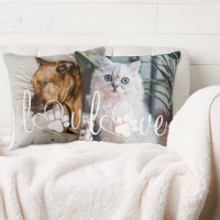 Pet Life Love | Paw Print Heart Script Quote Photo