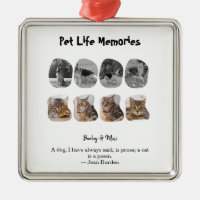 Pet Life Memories 8 Photo Collage Tribute Template