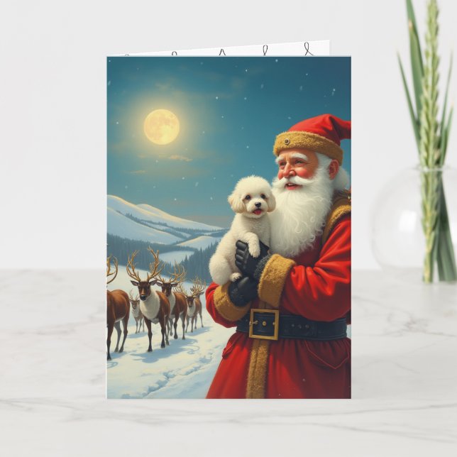 pet loss at christmas Folded Thank You Card (Front)