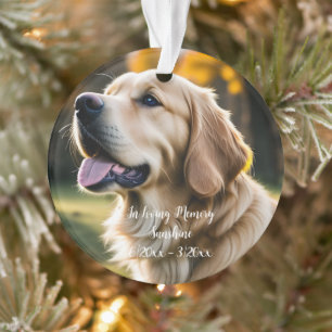 Pet Loss Dog Sympathy Ornament