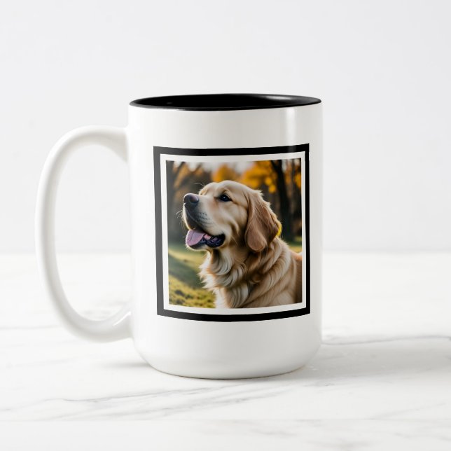 Pet Loss Dog Sympathy  Two-Tone Coffee Mug (Left)
