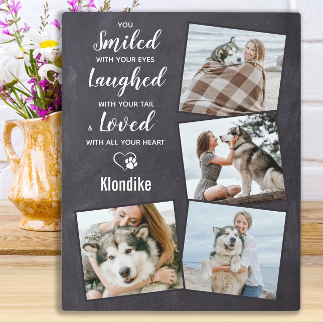 Pet Loss Gift - Rustic Slate Keepsake Dog Memorial Plaque (Creator Uploaded)