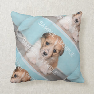 Pet loss keepsake   PERSONALIZE photo Throw Pillow