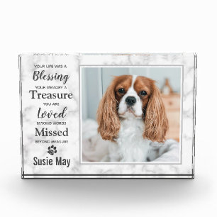 Pet Loss Keepsake Pet Memorial Photo Block