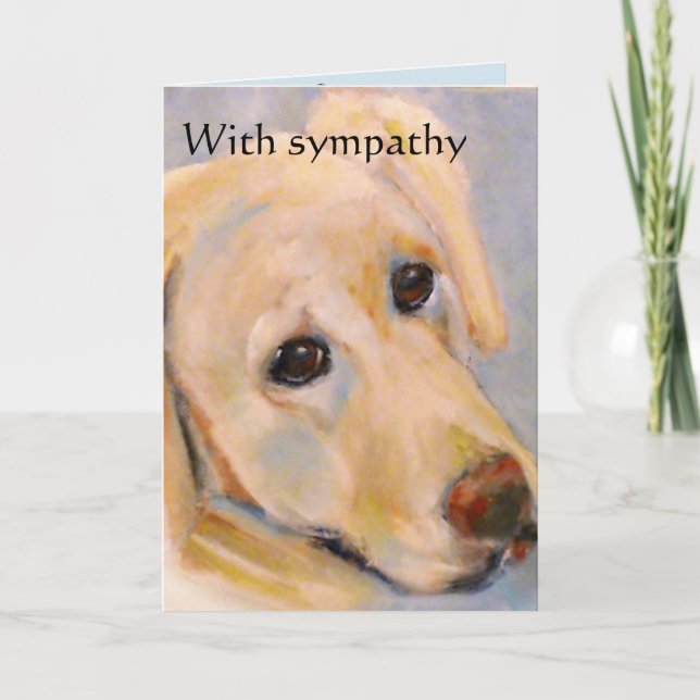 Pet loss : male dog : sympathy card (Front)