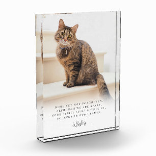 Pet Loss Memorial Keepsake White  Photo Block