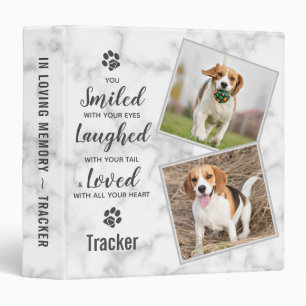 Pet Loss Remembrance Pet Memorial Photo Album Binder