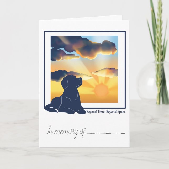 Pet Loss Simpathy Card -Labrador (Front)