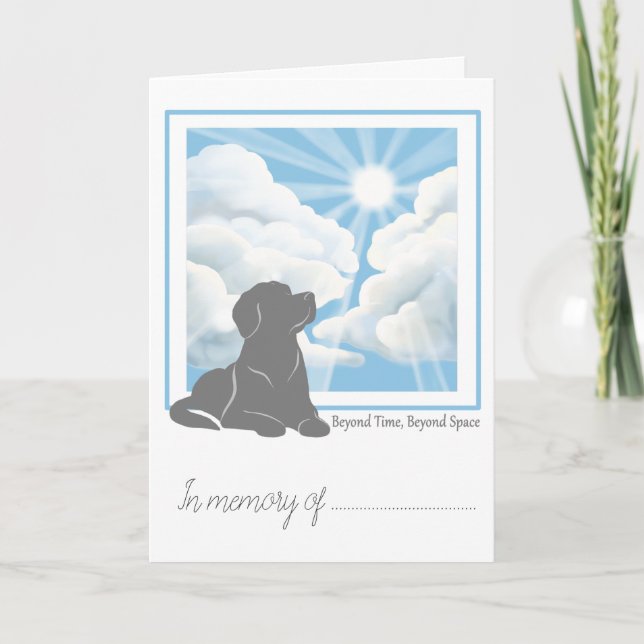 Pet Loss Simpathy Card -Labrador (Front)